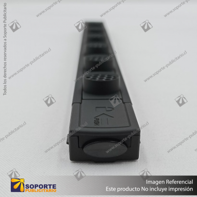 MG27 LUGANO - LAMPARA REJILLA CUERPO NEGRO 12W 540MM CALIDO 3000K 48V