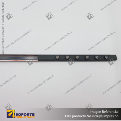 MG27 LUGANO - LAMPARA REJILLA CUERPO NEGRO 12W 540MM CALIDO 3000K 48V