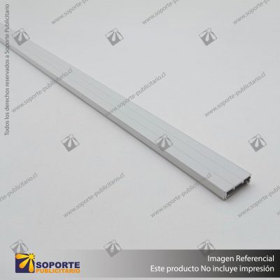 MG27 RIEL MAGNETICO SLIM BLANCO 27X7X3000 MM