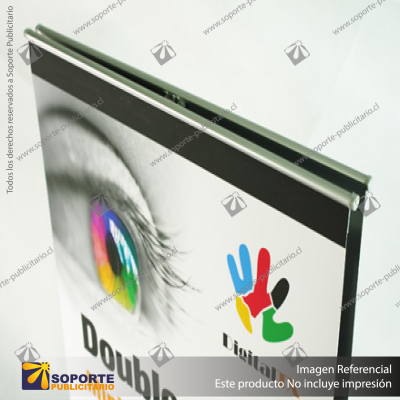 MINI PORTA PENDON ROLLER DOBLE GRAFICA A3 (29.7*42 CMS) (C50)