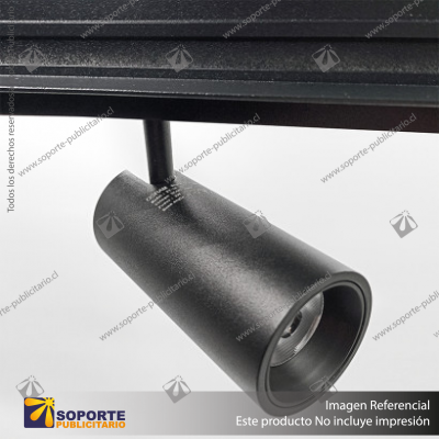 MONACO - FOCO TRACK LIGHT MAGNETICO CUERPO NEGRO 10W 48V 3000K