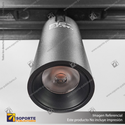 MONACO - FOCO TRACK LIGHT MAGNETICO CUERPO NEGRO 10W 48V 3000K