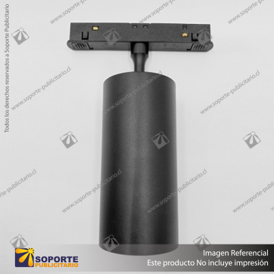 MONACO - FOCO TRACK LIGHT MAGNETICO CUERPO NEGRO 15W 3K