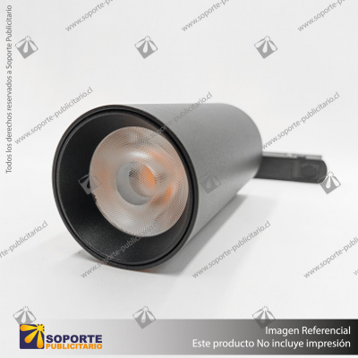 MONACO - FOCO TRACK LIGHT MAGNETICO CUERPO NEGRO 15W 48V 4000K