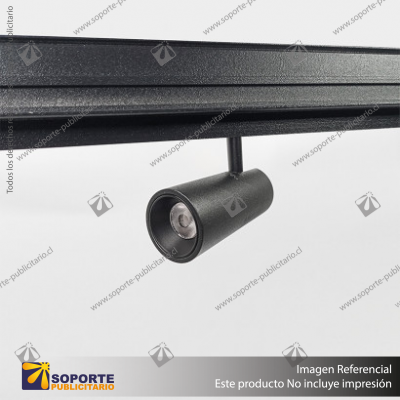 MONACO - FOCO TRACK LIGHT MAGNETICO CUERPO NEGRO 6W 48V 4000K