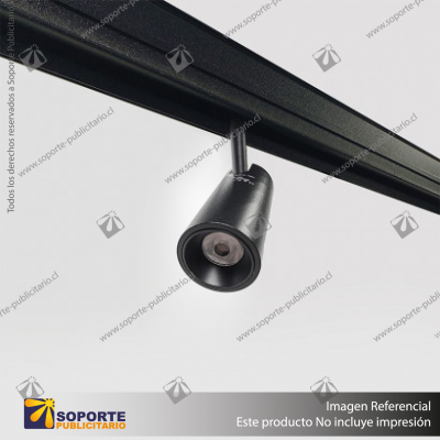 MONACO - FOCO TRACK LIGHT MAGNETICO CUERPO NEGRO 6W 48V 4000K