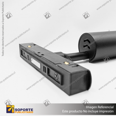 MONACO - FOCO TRACK LIGHT MAGNETICO CUERPO NEGRO 6W 48V 4000K