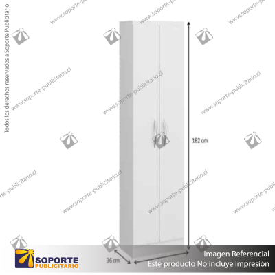 MUEBLE MULTIUSO BLANCO 2 PUERTAS
