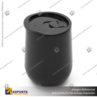 MUG BREEZE/NEGRO/POLIESTILENO