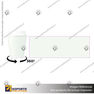 MUG EXPRESS CUP/BLANCO/GRIS CLARO