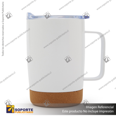 MUG STREET/BLANCO/A.INOX/HIER