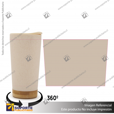 MUG WAVE/BEIGE / KAKI/POLIESTILENO