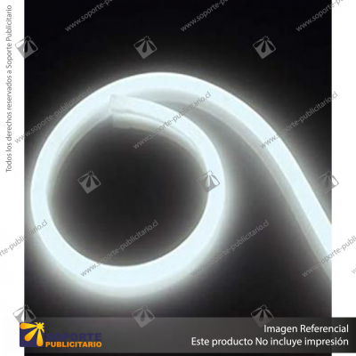 NEON FLEXIBLE DIAMETRO 14 MM BLANCO FRIO 5 MTS