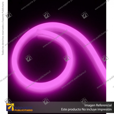 NEON FLEXIBLE DIAMETRO 14 MM ROSADO 5 MTS