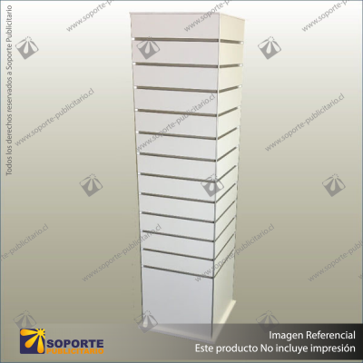 NEW: SLIMLINE 4-SIDED BOX TOWER DISPLAY UNIT