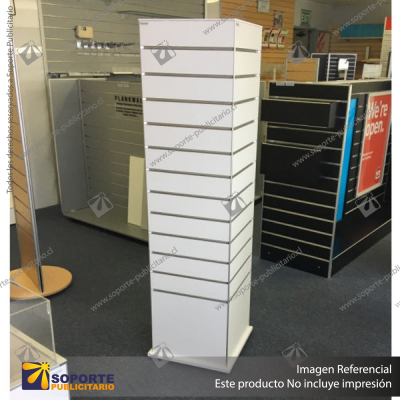 NEW: SLIMLINE 4-SIDED BOX TOWER DISPLAY UNIT