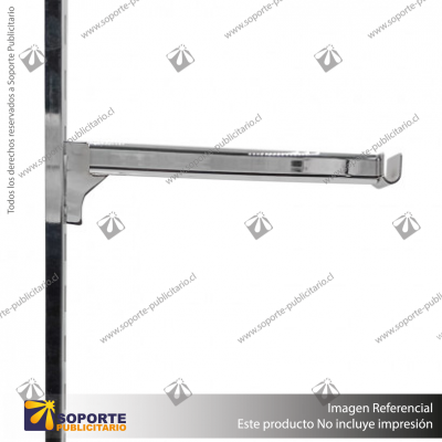 NOVA SOPORTE BARRA OVAL 30 CM CROMADO