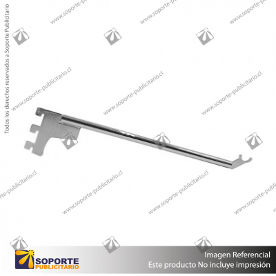 NOVA SOPORTE BARRA REDONDA DIAMETRO 14 MM 30 CM CROMADO
