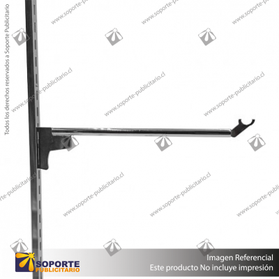 NOVA SOPORTE BARRA REDONDA DIAMETRO 14 MM 30 CM CROMADO
