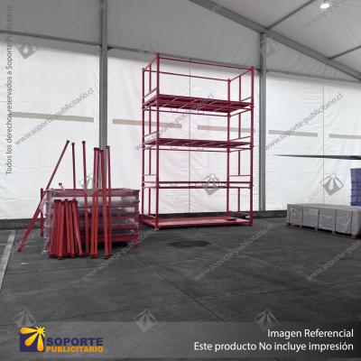 PALLET METALICO APILABLE (MAX. 4 NIVELES) PARA RACK BASE PERIMETRAL 100*120*140 CMS