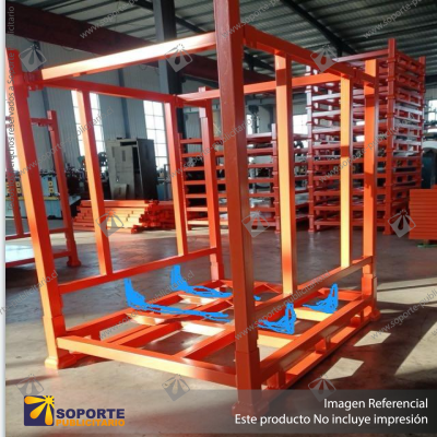 PALLET METALICO APILABLE (MAX. 4 NIVELES) PARA RACK BASE PERIMETRAL 100*120*140 CMS