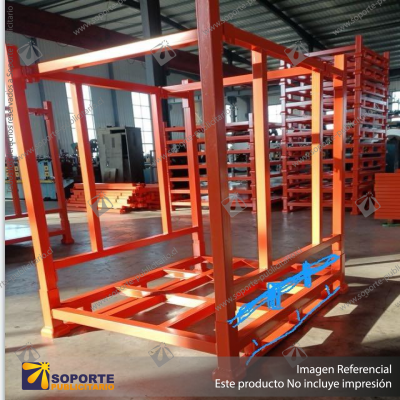 PALLET METALICO APILABLE (MAX. 4 NIVELES) PARA RACK BASE PERIMETRAL 100*120*140 CMS