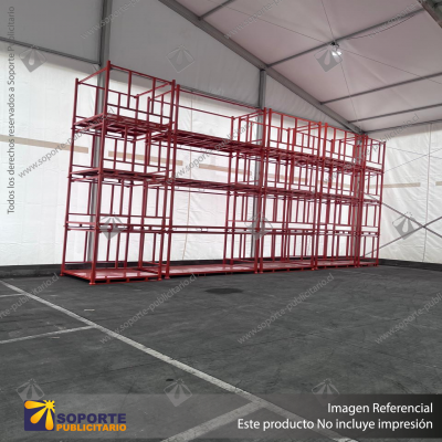 PALLET METALICO APILABLE (MAX. 4 NIVELES) PARA RACK BASE PERIMETRAL 150*150*140 CMS