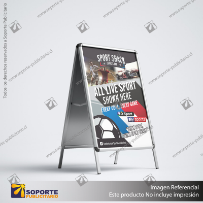 PALOMA DOBLE MARCO CLIP ALUMINIO 65.5*116 CMS