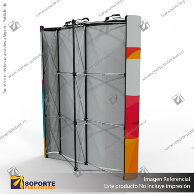 PANEL ARAÑA PAI CURVO 2 CUERPOS (140*230 CMS) + CARRO BASICO + LAMINAS PAI + FOCO HALOGENO