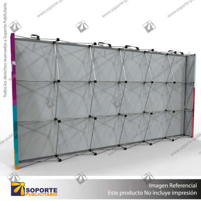 PANEL ARAÑA TEXTIL RECTO 6 CUERPOS (450*230 CMS)