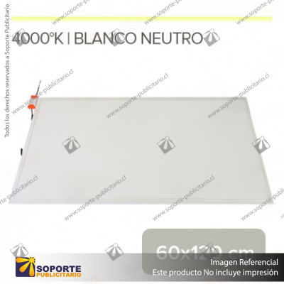 PANEL LED RECTANGULAR 60X120 CM 4000K