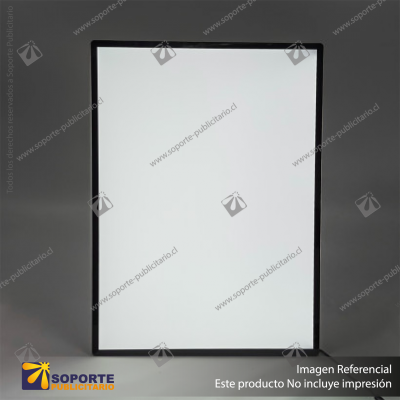 PANEL MENU SLIM BOX 1 CARA A3 CON PINES (312X427) COLOR NEGRO