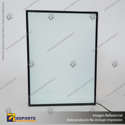 PANEL MENU SLIM BOX 1 CARA A3 CON PINES (312X427) COLOR NEGRO