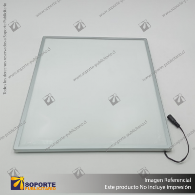PANEL MENU SLIM BOX 1 CARA A3 CON PINES (312X427) COLOR PLATEADO