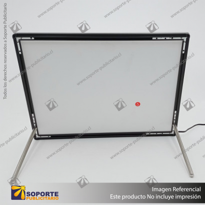 PANEL MENU SLIM BOX 1 CARA A4 CON PINES (225X304) COLOR NEGRO