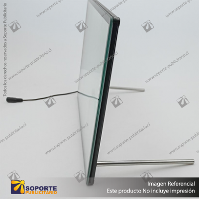 PANEL MENU SLIM BOX 1 CARA A4 CON PINES (225X304) COLOR NEGRO