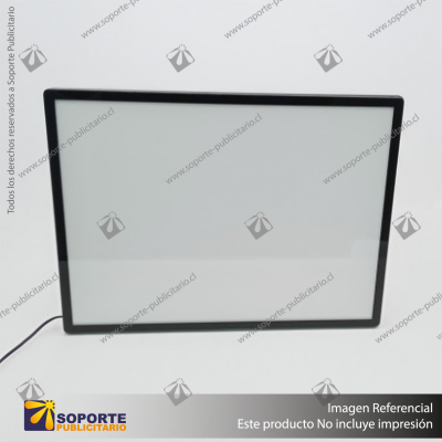 PANEL MENU SLIM BOX 1 CARA A4 CON PINES (225X304) COLOR NEGRO