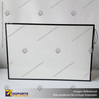 PANEL MENU SLIM BOX COLGANTE CON BRAZO TELESCOPICO (400X600) COLOR NEGRO