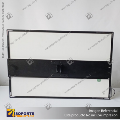 PANEL MENU SLIM BOX COLGANTE CON BRAZO TELESCOPICO (400X600) COLOR NEGRO