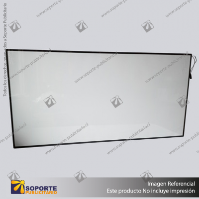 PANEL MENU SLIM BOX COLGANTE CON BRAZO TELESCOPICO (600X1200) COLOR NEGRO
