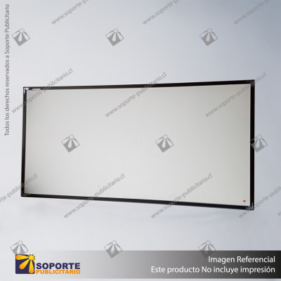 PANEL MENU SLIM BOX COLGANTE CON BRAZO TELESCOPICO (600X1200) COLOR NEGRO