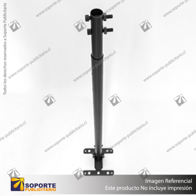 PANEL MENU SLIM BOX COLGANTE CON BRAZO TELESCOPICO (600X1200) COLOR NEGRO