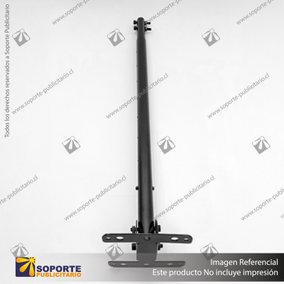 PANEL MENU SLIM BOX COLGANTE CON BRAZO TELESCOPICO (600X1200) COLOR NEGRO