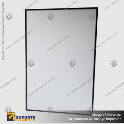 PANEL MENU SLIM BOX COLGANTE CON BRAZO TELESCOPICO (600X900) COLOR NEGRO
