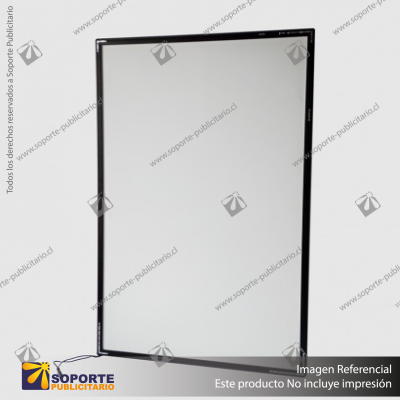 PANEL MENU SLIM BOX COLGANTE CON BRAZO TELESCOPICO (600X900) COLOR NEGRO