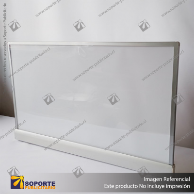 PANEL MENU SLIM BOX DOBLE CARA COLGANTE PIOLAS (600X350) COLOR PLATEADO