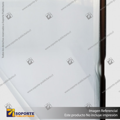 PANEL MENU SLIM BOX DOBLE CARA COLGANTE PIOLAS (900X350) COLOR PLATEADO