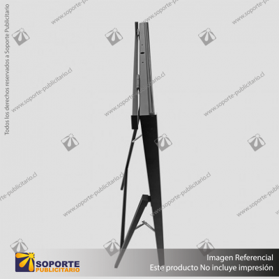 PANEL MENU SLIM BOX TRIPODE 600X1200MM COLOR NEGRO 220V