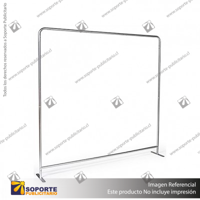 PANEL PUBLICITARIO TUBO TEXTIL RECTO 300*230 CMS