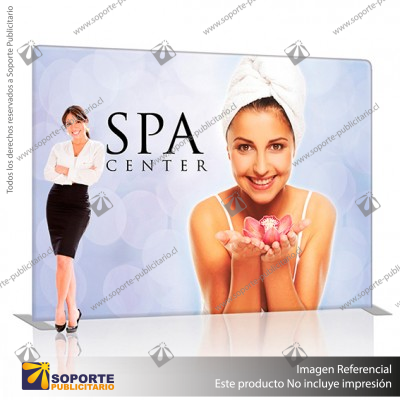 PANEL PUBLICITARIO TUBO TEXTIL RECTO 300*230 CMS